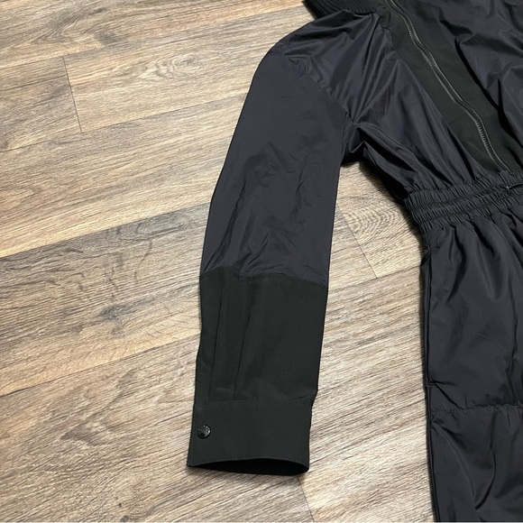 Moncler High-Neck Nylon Dress Black Long-Sleeve Size 42 - Picture 12 of 16